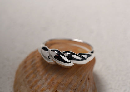 Sterling Silver Ring - Chunky and Twisted