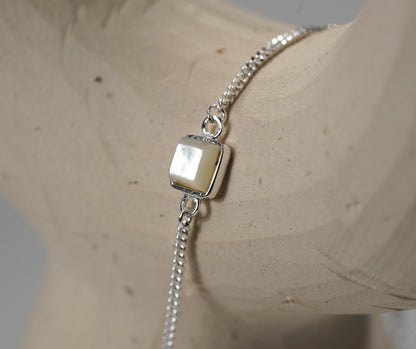 Sterling Silver and Pearl Bracelet