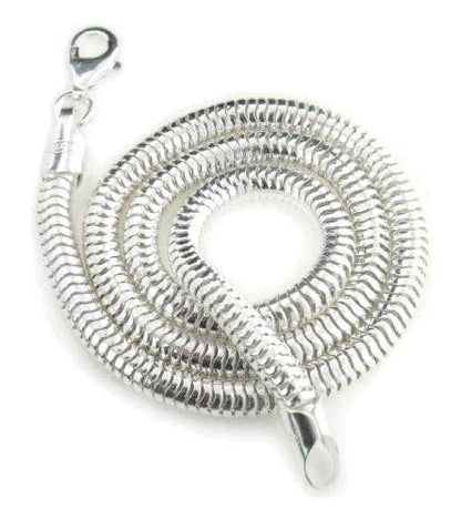 Thick 5mm Sterling Silver Snake Chain Necklace
