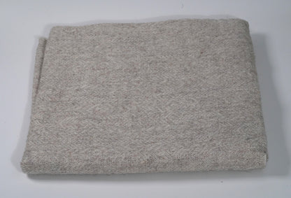 Thick Grey Pashmina with Subtle Zig Zag Pattern