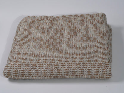 Thickest Pashmina Shawl with Orange and Cream Tile Pattern