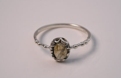 Tiger Eye Gemstone Ring in Sterling Silver