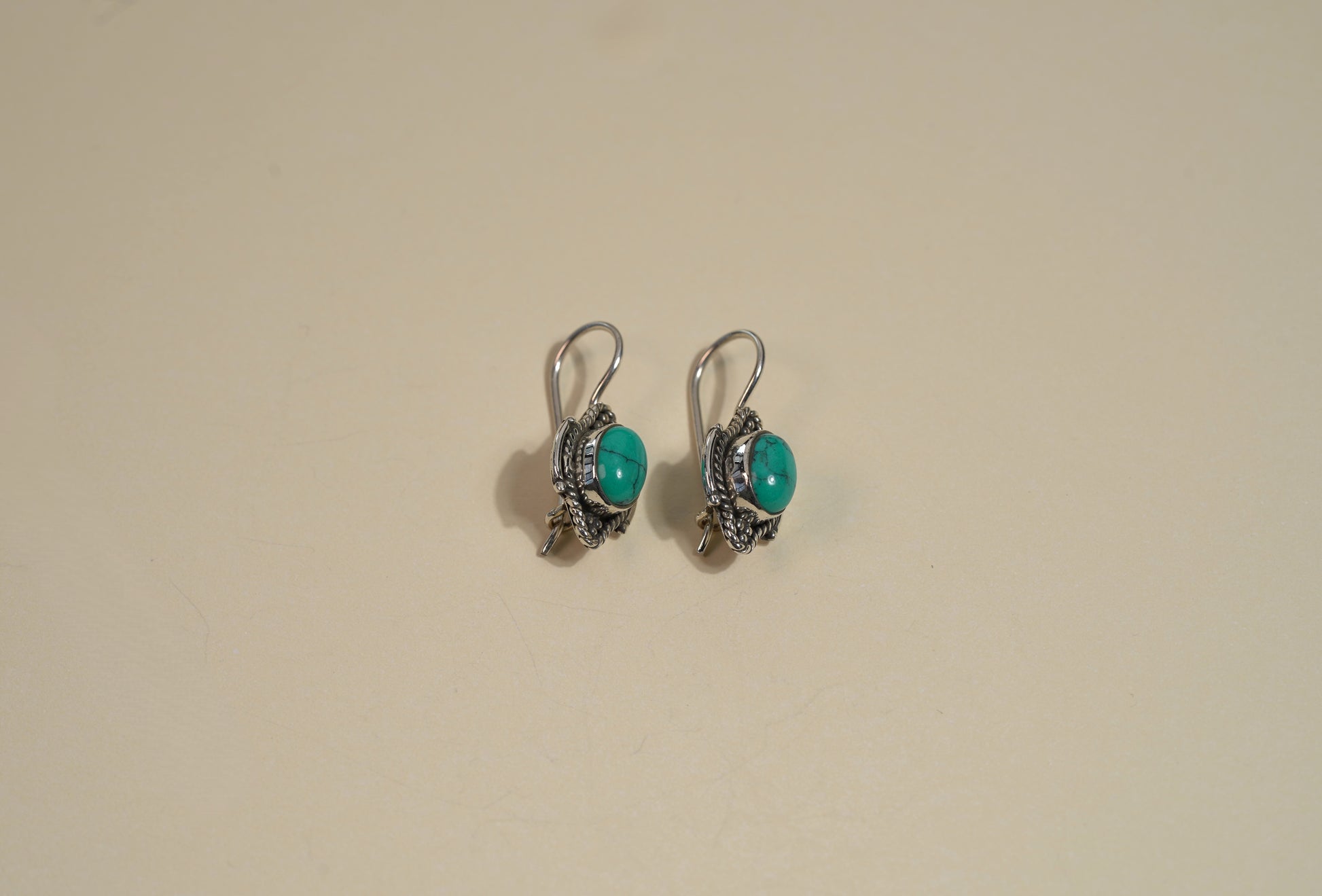 Turquoise Drop Earring Bohemian Design - Griha Threads & Treasure