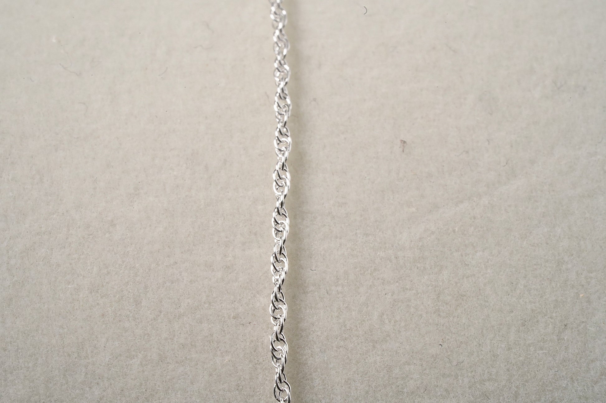 Sterling Silver Simple Woven Chain 16 or 18 inch