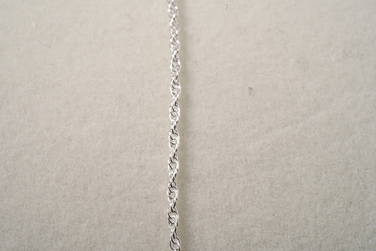 Simple Woven Sterling Silver Chain - Griha Threads & Treasure
