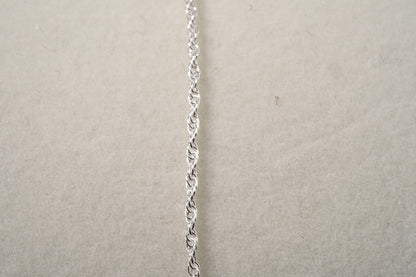 Simple Woven Sterling Silver Chain - Griha Threads & Treasure