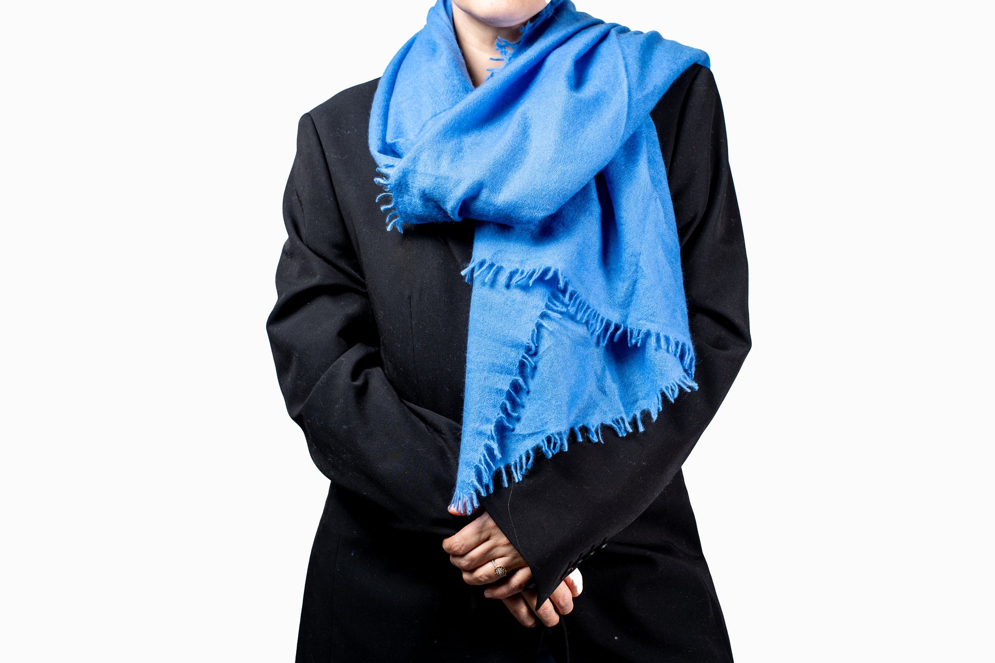 Blue Unisex Cashmere Shawl GRIHA