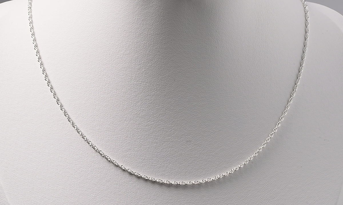 Simple Woven Sterling Silver Chain - Griha Threads & Treasure