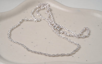 Thin Rope Chain Sterling Silver - Griha Threads & Treasure