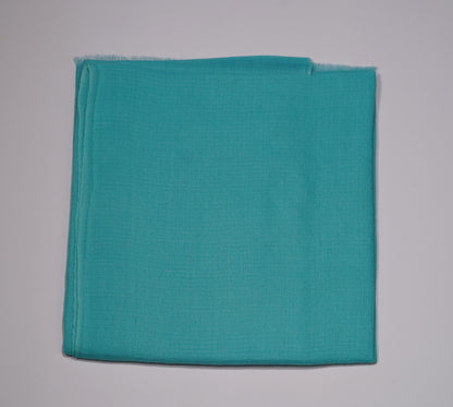 bright blue cashmere ring shawl