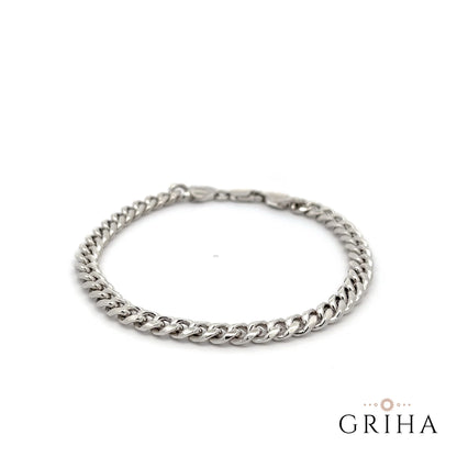925 Sterling Silver Cuban Chain Bracelet 6mm