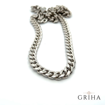 925 Sterling Silver Cuban Chain Necklace 8mm