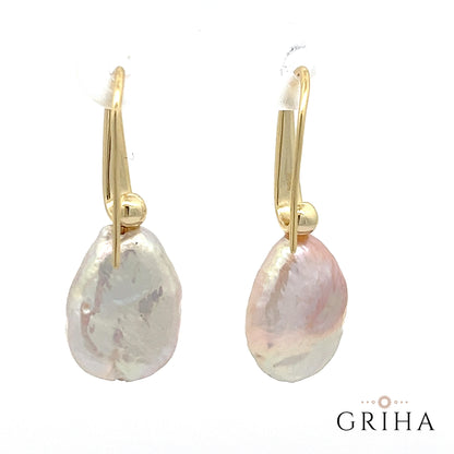 Freshwater Pearl Hook Drop Earrings