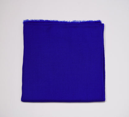 electric blue cashmere ring shawl