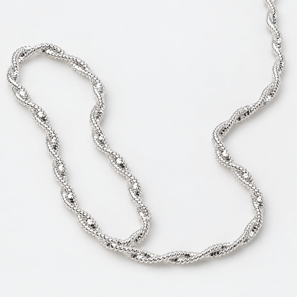 Twisted Premium Sterling Silver Chain - Griha Threads & Treasure