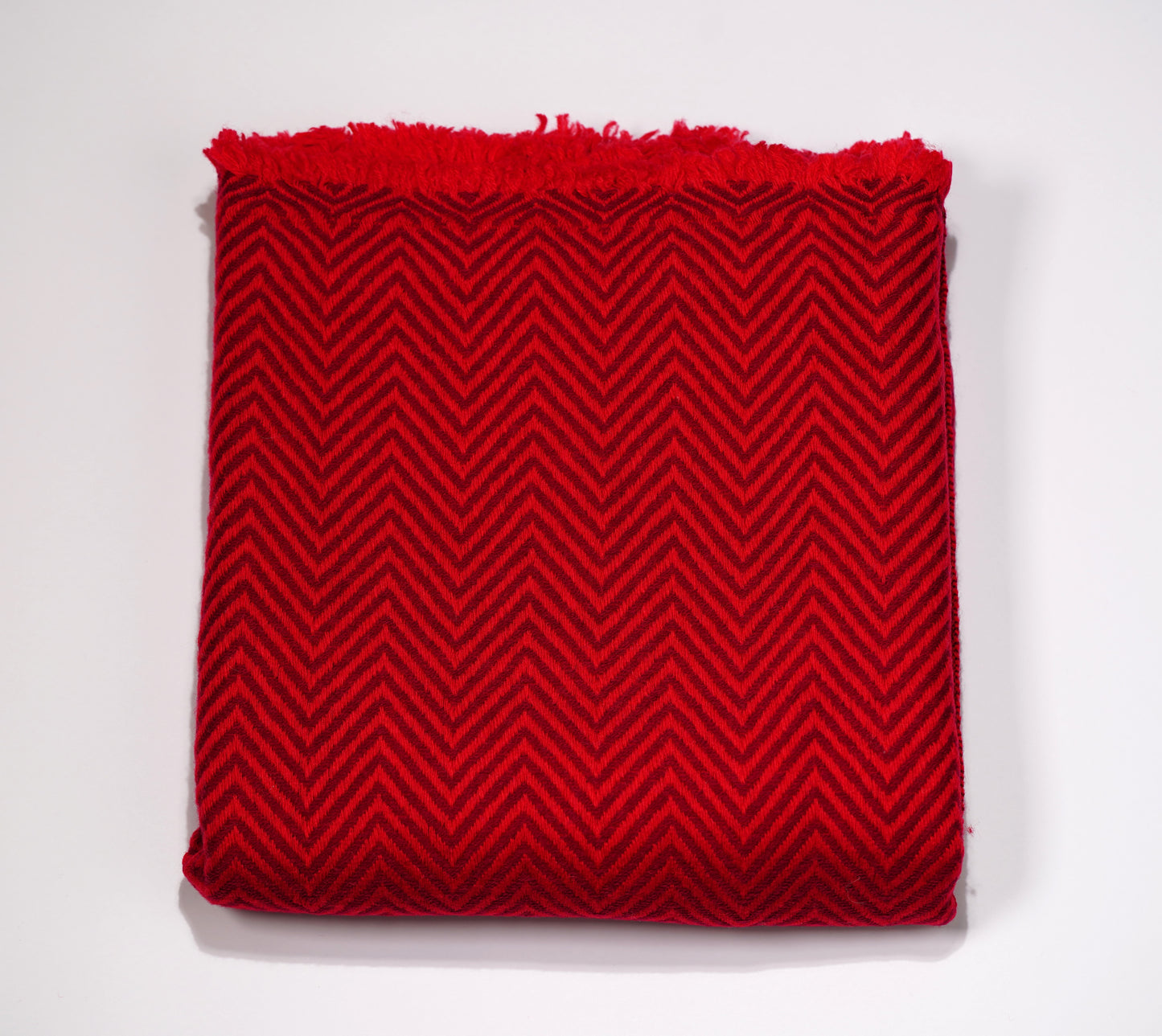 Pashmina Shawl made from Exclusive Cashmere- Thickest Style Zig Zag Design - Griha Threads & Treasure
