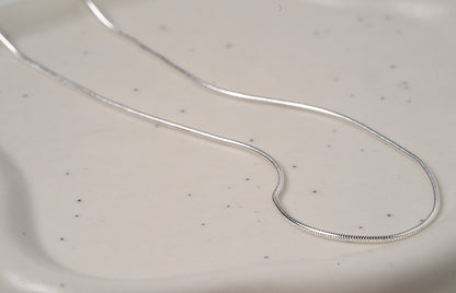 Thin Snake Chain Sterling Silver - Griha Threads & Treasure