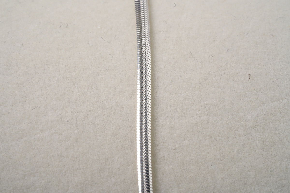 Snake Chain Sterling Silver Thicker - Griha Threads & Treasure