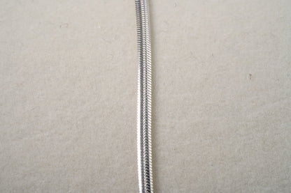 Snake Chain Sterling Silver Thicker - Griha Threads & Treasure