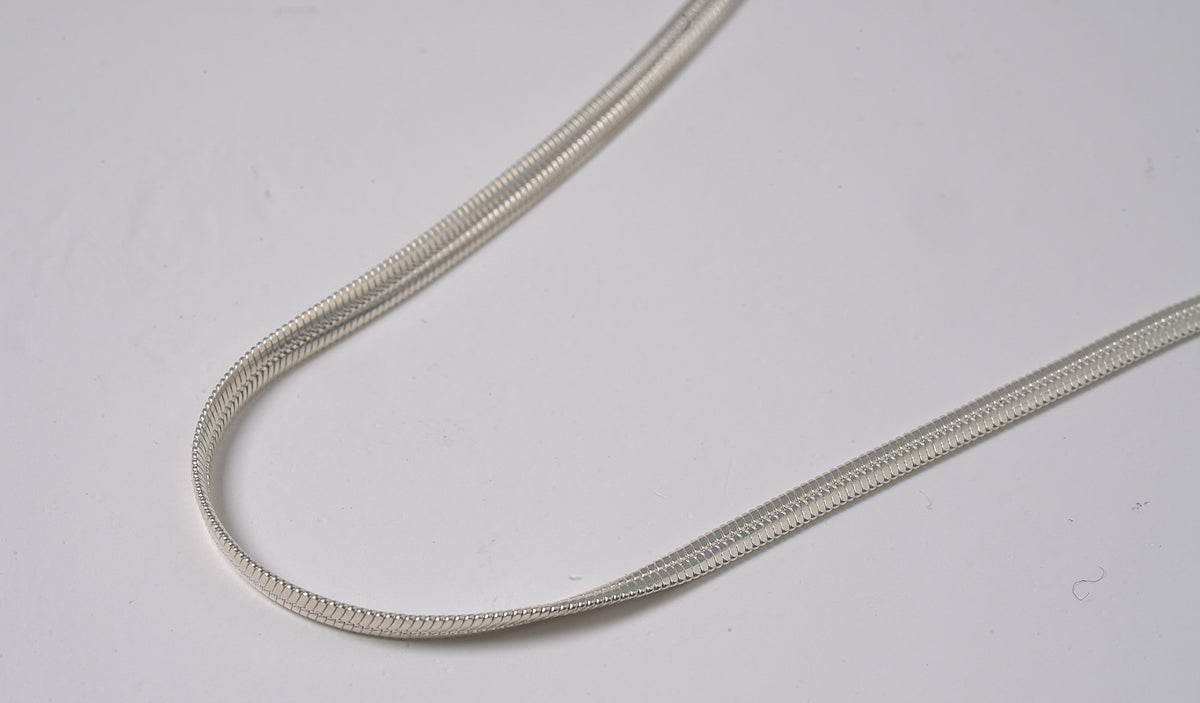 Snake Chain Sterling Silver Thicker - Griha Threads & Treasure