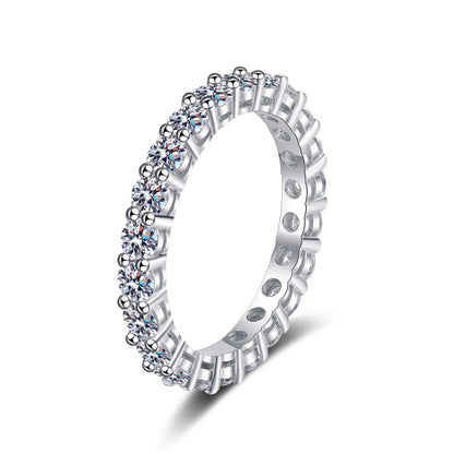 tennis ring sterling silver moissanite