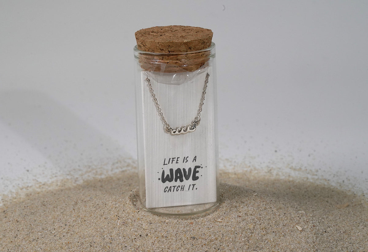Sterling Silver Wave Necklace - Griha Threads & Treasure
